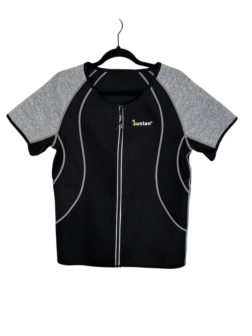 Sauna Sweat Vest Neoprene Zip Front Workout Weight Loss Shirt Mens XL